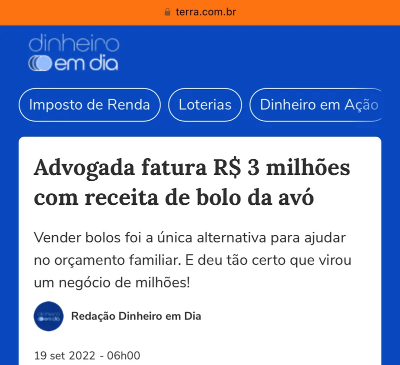 Notícia Confeitaria 2